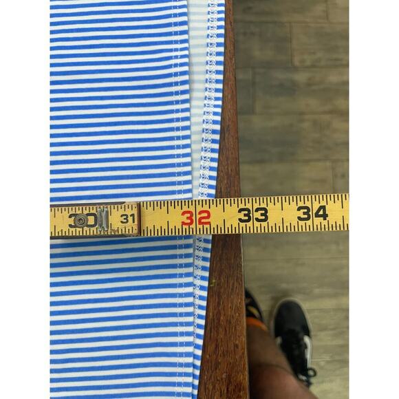 Jude Connally Carter Stripe Print Point Collar Short Sleeve Shirt Dress Size S - Picture 8 of 11